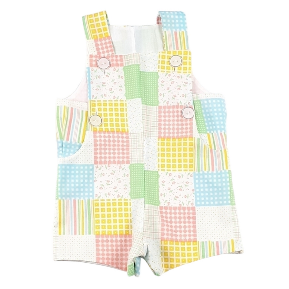 Vintage Something Pretty Overall Shorts Size 6 Months